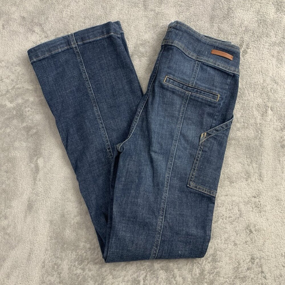 Anthropologie Pilcro Women's Trouser Boot Cut Jeans - Dark Blue